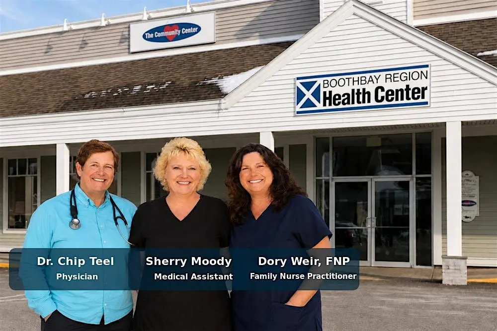 Boothbay Region Health Center team at Hats for Health